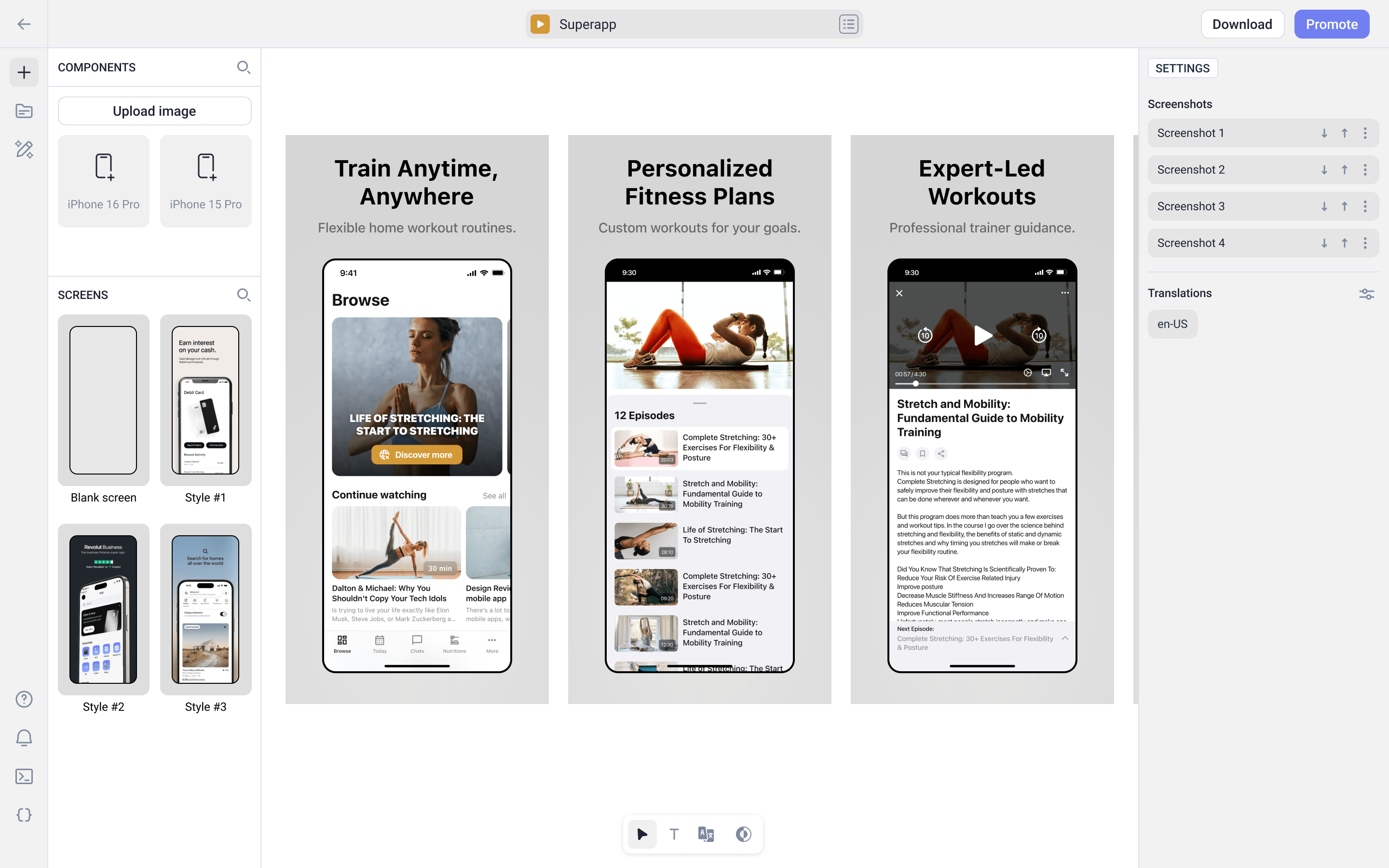 Screenshots Generator